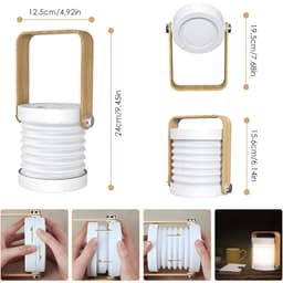 Lampe de Table Télescopique et Pliable 4 en 1 à intensité variable 3 niveaux 6